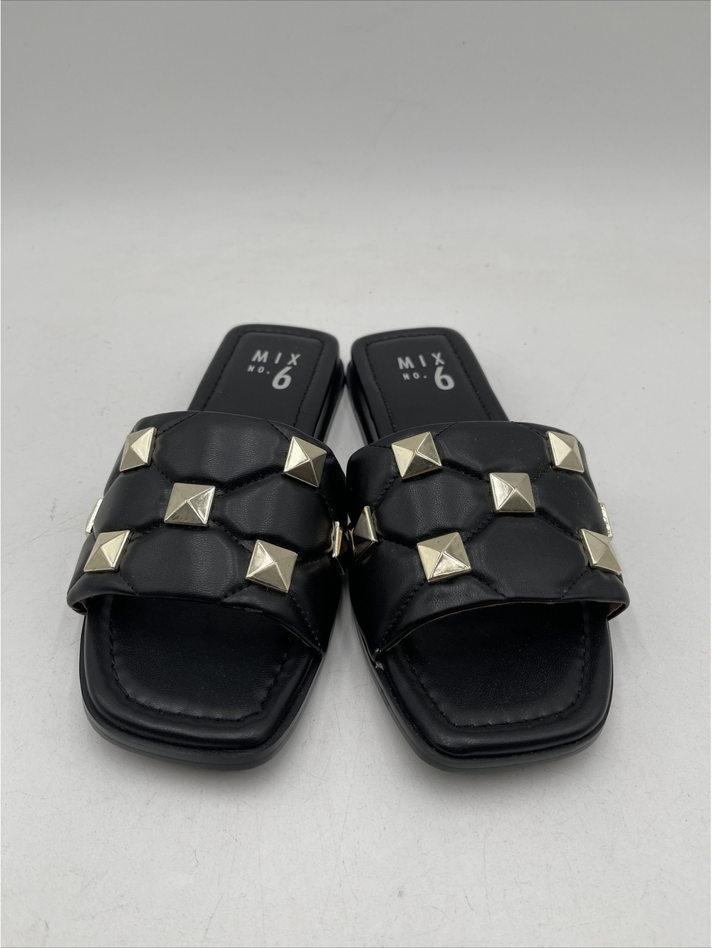 NWOB Mix No. 6 Dolleen Slide Sandal Black Size 6M/36.5